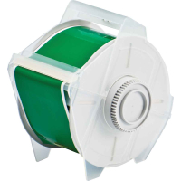 Globalmark tapes - B-569 57 mm  Green | Glanzend Groen Polyester met afmeting: 57,15 mm (B) x 30,48 m (L)