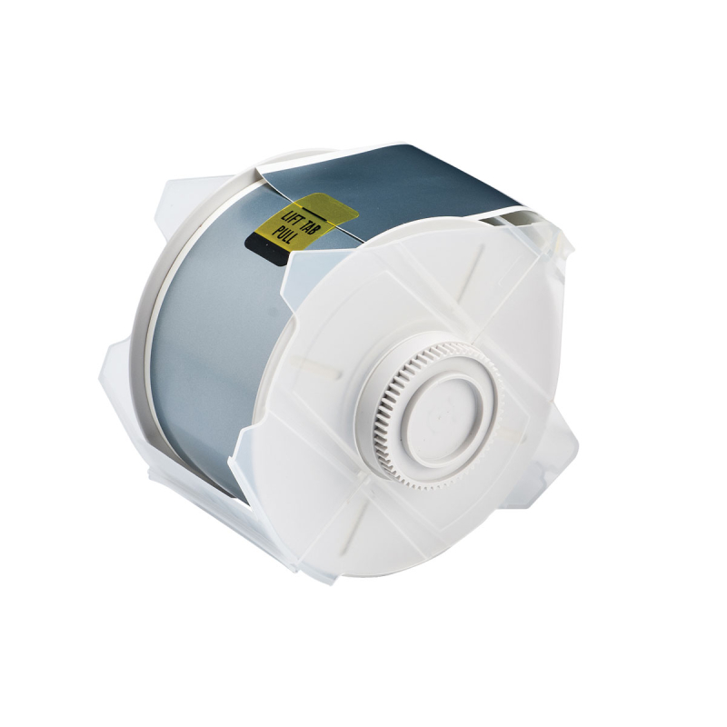 Globalmark tapes - B-569 57 mm  Grey | Glanzend Grijs Polyester met afmeting: 57,15 mm (B) x 30,48 m (L)