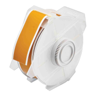 Globalmark tapes B-569 Ochre 29 mm | Glanzend Oker Polyester met afmeting: 29,00 mm (B) x 30,00 m (L)