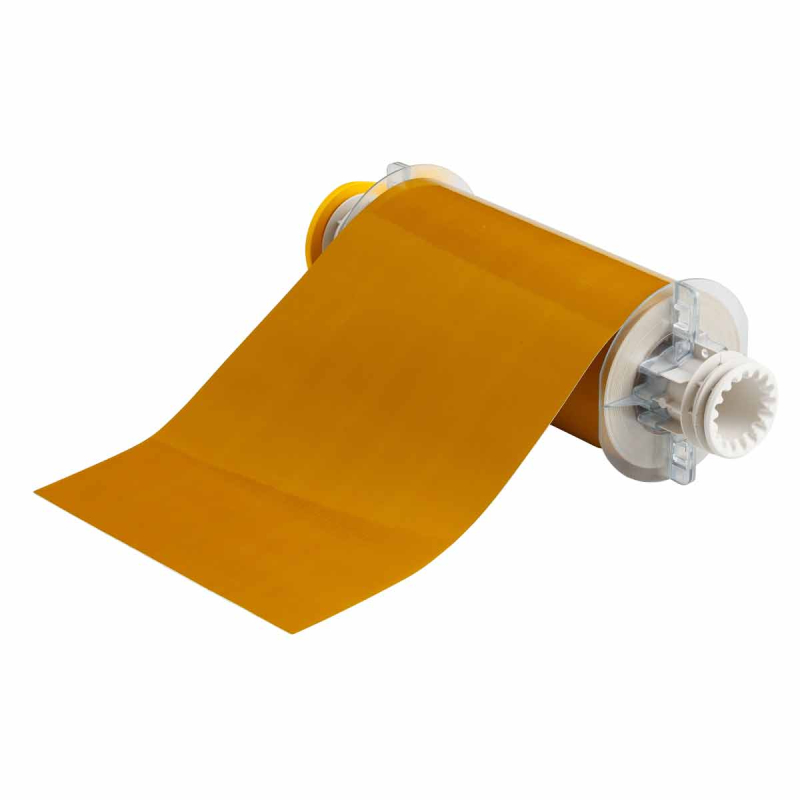 B85-178x15M-569-OC | Glanzend Oker Polyester met afmeting: 177,80 mm (B) x 15,24 m (L)