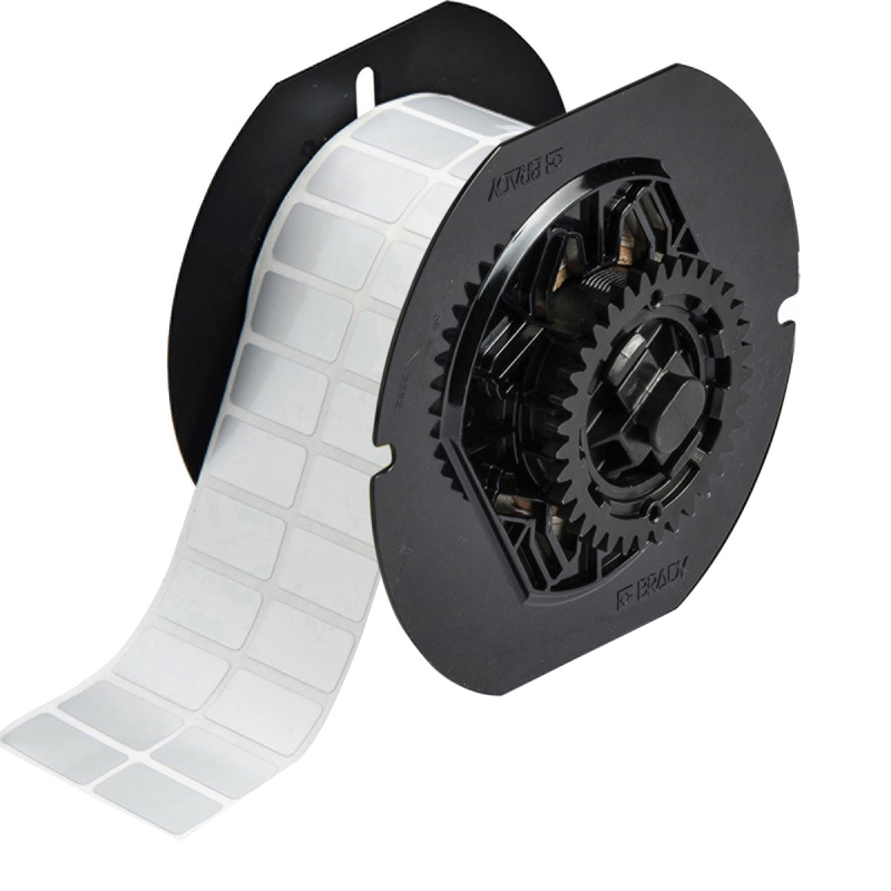 B30-135-7563 | Satijn Zilver Gemetalliseerd polyester met afmeting: 38,10 mm (B) x 19,05 mm (H)