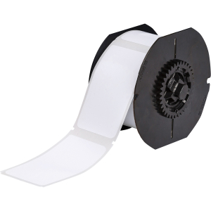 B30-219-7569-WT | Glanzend Wit Vinyl met afmeting: 57,00 mm (B) x 98,00 mm (H)