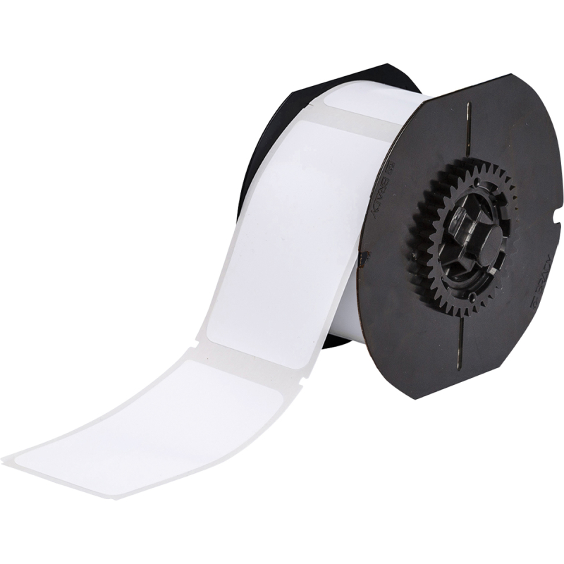 B30-219-7569-WT | Glanzend Wit Vinyl met afmeting: 57,00 mm (B) x 98,00 mm (H)