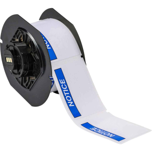 B30-241-595-ANSINO | Glanzend Blauw op wit Vinyl met afmeting: 76,20 mm (B) x 57,15 mm (H)