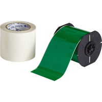 B30C-4000-483GN-KT | Glanzend Groen Polyester met polyester overlaminaat met afmeting: 101,60 mm (B) x 30,48 m (L)