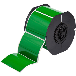 B30EP-177-593-GN | Glanzend Groen Polyester met afmeting: 76,20 mm (B) x 63,50 mm (H)