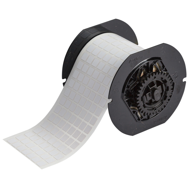 B33-340-719 | Mat Wit Polyimide met afmeting: 9,53 mm (B) x 9,53 mm (H)