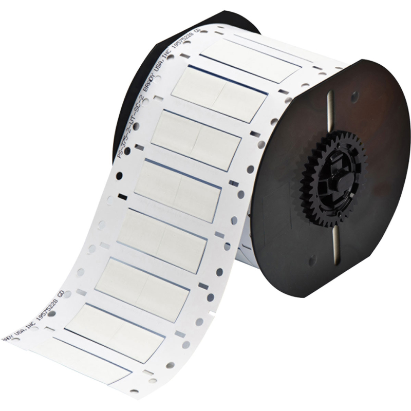 B33-375-2-342-2 | Mat Wit Hittekrimpende polyolefin krimpkous met afmeting: 25,40 mm (B) x 16,38 mm (H)