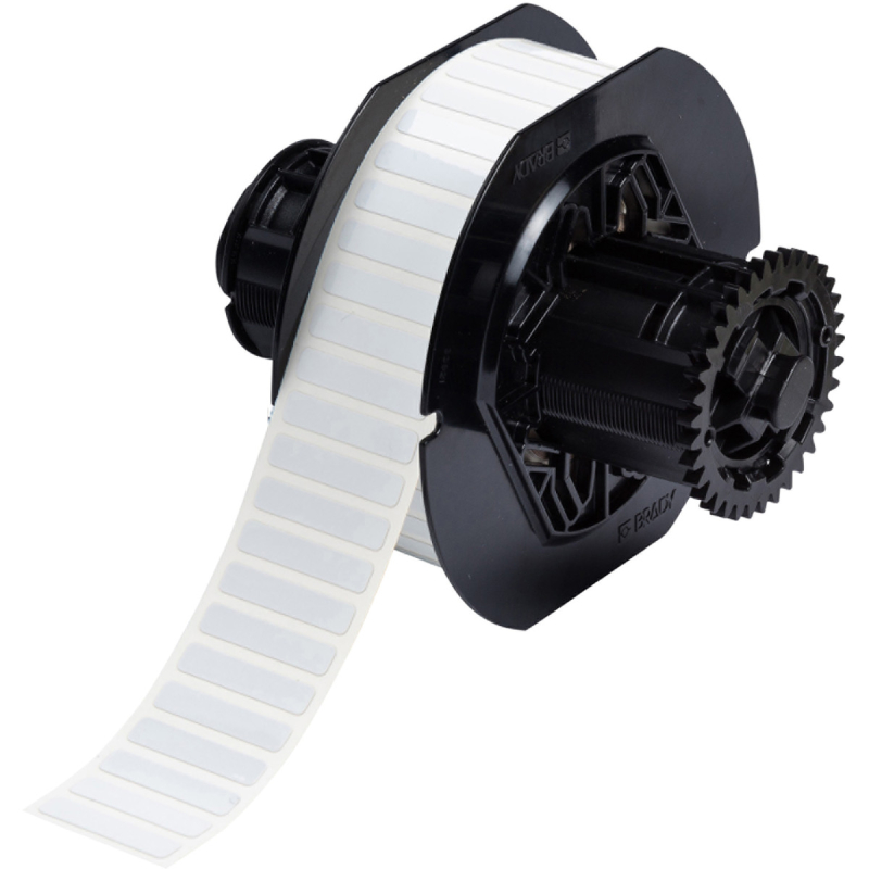 B33-43-767 | Glanzend Wit Polyimide met afmeting: 31,75 mm (B) x 6,35 mm (H)