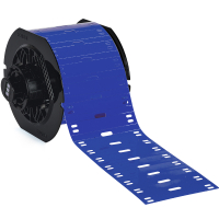 B33-60x10-7598-BL | Glanzend Blauw Polyester met afmeting: 60,00 mm (B) x 10,00 mm (H)