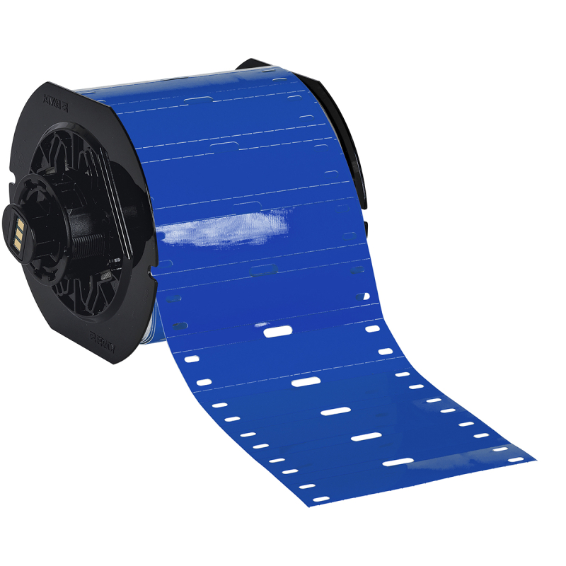 B33-75x15-7598-BL | Glanzend Blauw Polyester met afmeting: 75,00 mm (B) x 15,00 mm (H)