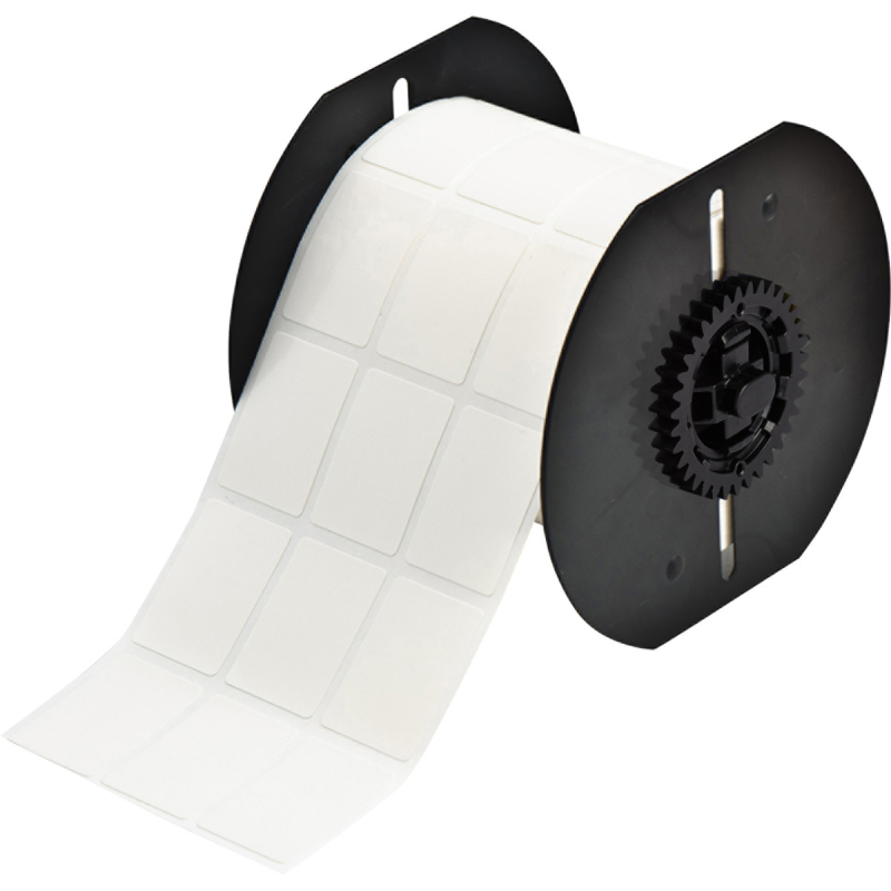 B33-89-498 | Halfglanzend Wit Vinylweefsel met afmeting: 25,40 mm (B) x 36,50 mm (H)