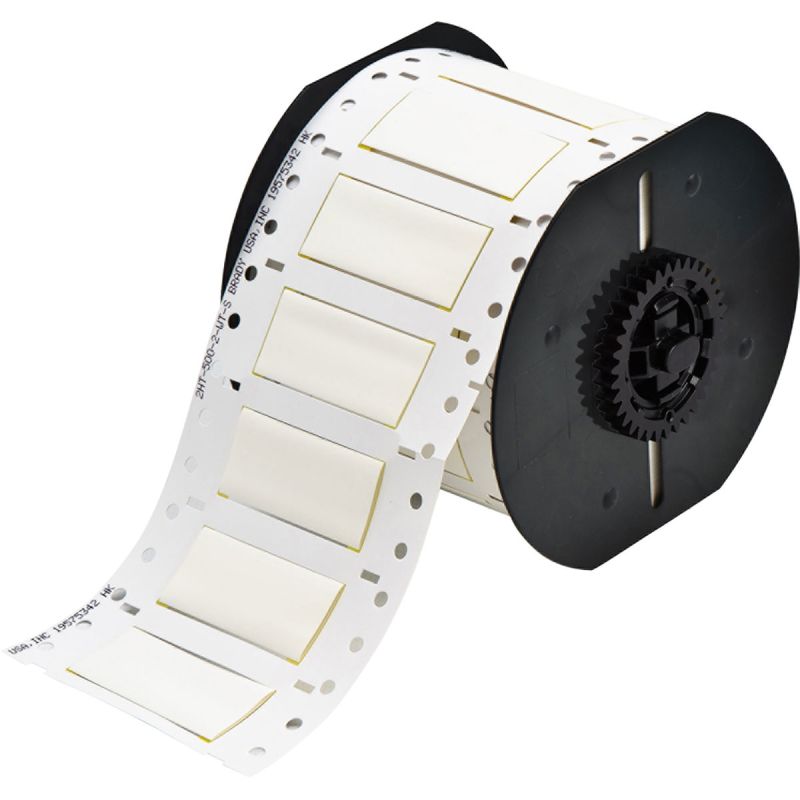 B33D-500-2-345 | Mat Wit Hittekrimpende krimpkous in polyvinylideenfluoride voor hoge temperaturen met afmeting: 50,80 mm (B) x 21,62 mm (H)