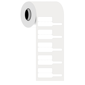 B33FP-01-425 | Mat Wit Polypropyleen met afmeting: 30,00 mm (B) x 20,00 mm (H)