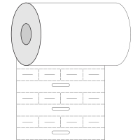 BPT-105-7599 | Mat Wit Polyethyleen met afmeting: 15,00 mm (B) x 8,00 mm (H)
