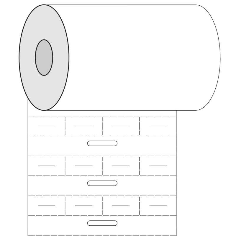 BPT-105-7599 | Mat Wit Polyethyleen met afmeting: 15,00 mm (B) x 8,00 mm (H)