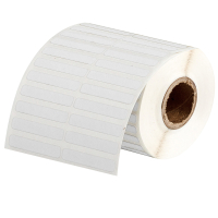 BPT-13-8423-2.5 | Satijn Wit Polyester met afmeting: 31,75 mm (B) x 6,35 mm (H)