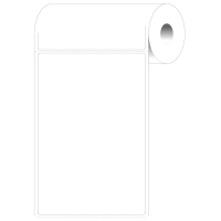 BPT-540-600 | Mat Wit Direct thermisch papier met afmeting: 101,60 mm (B) x 152,40 mm (H)