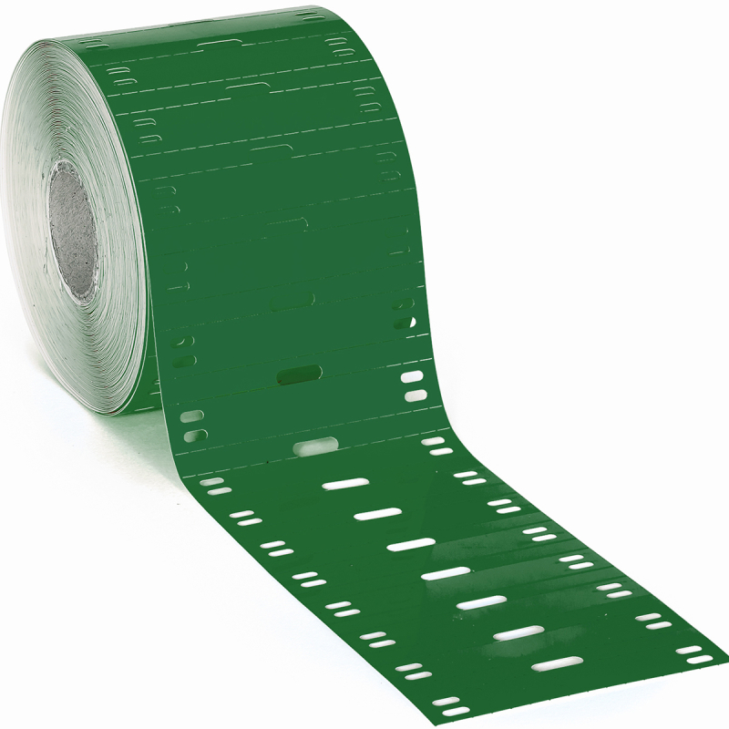 BPT-6010-7598-GN | Glanzend Groen Polyester met afmeting: 60,00 mm (B) x 10,00 mm (H)