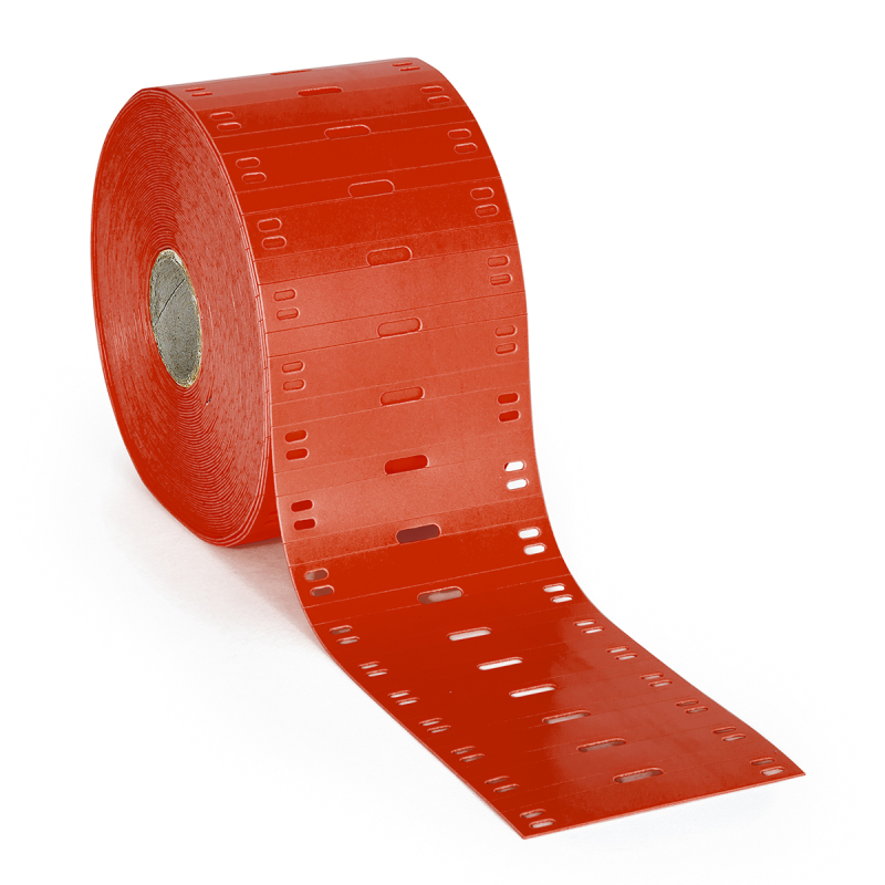 BPT-6010-7643-RD | Mat Rood Thermoplastisch polyether polyurethaan met afmeting: 60,00 mm (B) x 10,00 mm (H)