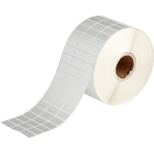 BPT-616-428 | Mat Lichtgrijs Gemetalliseerd polyester met afmeting: 22,86 mm (B) x 19,05 mm (H)