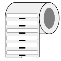 BPT-635-488 | Mat Wit Polyester met afmeting: 48,26 mm (B) x 6,35 mm (H)
