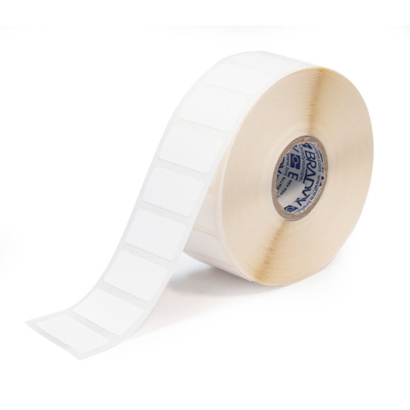 BPT-659-499 | Mat Wit Nylonweefsel met afmeting: 25,40 mm (B) x 12,45 mm (H)