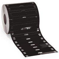 BPT-7510-7598-BK | Glanzend Zwart Polyester met afmeting: 75,00 mm (B) x 10,00 mm (H)