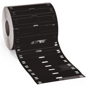 BPT-7510-7598-BK | Glanzend Zwart Polyester met afmeting: 75,00 mm (B) x 10,00 mm (H)