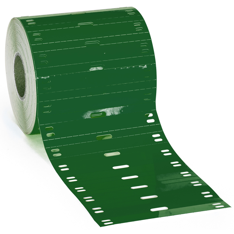 BPT-7510-7598-GN | Glanzend Groen Polyester met afmeting: 75,00 mm (B) x 10,00 mm (H)