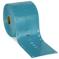 BPT-7510-7643-BL | Mat Blauw Thermoplastisch polyether polyurethaan met afmeting: 75,00 mm (B) x 10,00 mm (H)