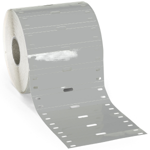 BPT-7515-7598-BL | Glanzend Blauw Polyester met afmeting: 75,00 mm (B) x 15,00 mm (H)