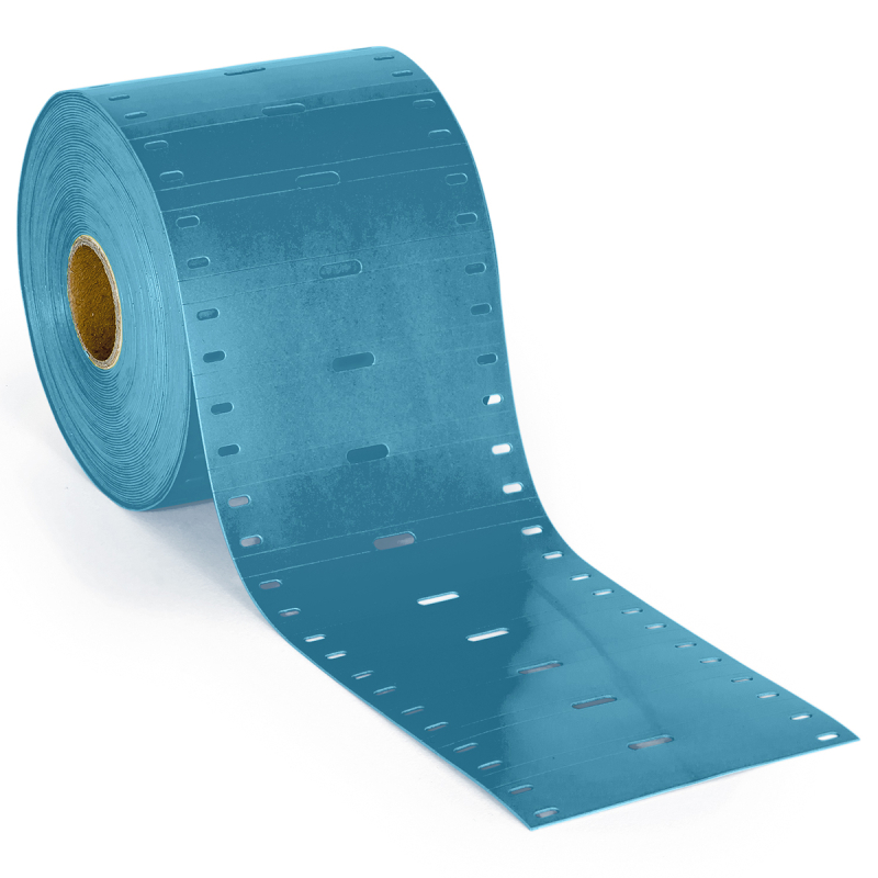 BPT-7515-7643-BL | Mat Blauw Thermoplastisch polyether polyurethaan met afmeting: 75,00 mm (B) x 15,00 mm (H)