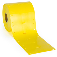 BPT-7525-348-YL | Mat Geel Polyolefin met afmeting: 75,00 mm (B) x 25,00 mm (H)