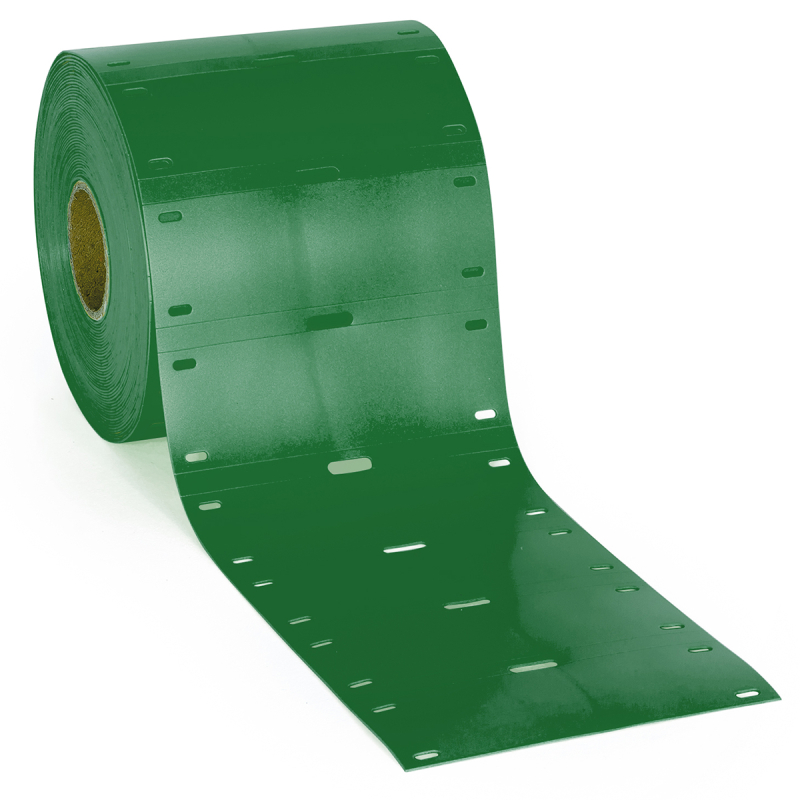 BPT-7525-7643-GN | Mat Groen Thermoplastisch polyether polyurethaan met afmeting: 75,00 mm (B) x 25,00 mm (H)
