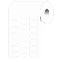 BPTRDS-12x4,4-7697-WT | Mat Wit Polyester met afmeting: 12,00 mm (B) x 4,40 mm (H)