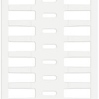 BPTRDS-16x4,4-7696 | Glanzend Wit Vinyl met afmeting: 16,00 mm (B) x 4,40 mm (H)