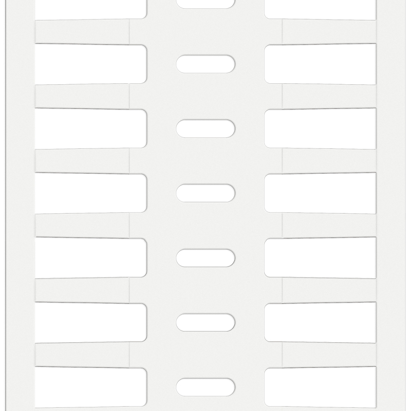 BPTRDS-16x4,4-7696 | Glanzend Wit Vinyl met afmeting: 16,00 mm (B) x 4,40 mm (H)