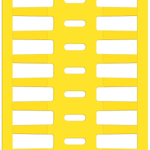 BPTRDS-16x4,4-7696-YL | Glanzend Geel Vinyl met afmeting: 16,00 mm (B) x 4,40 mm (H)