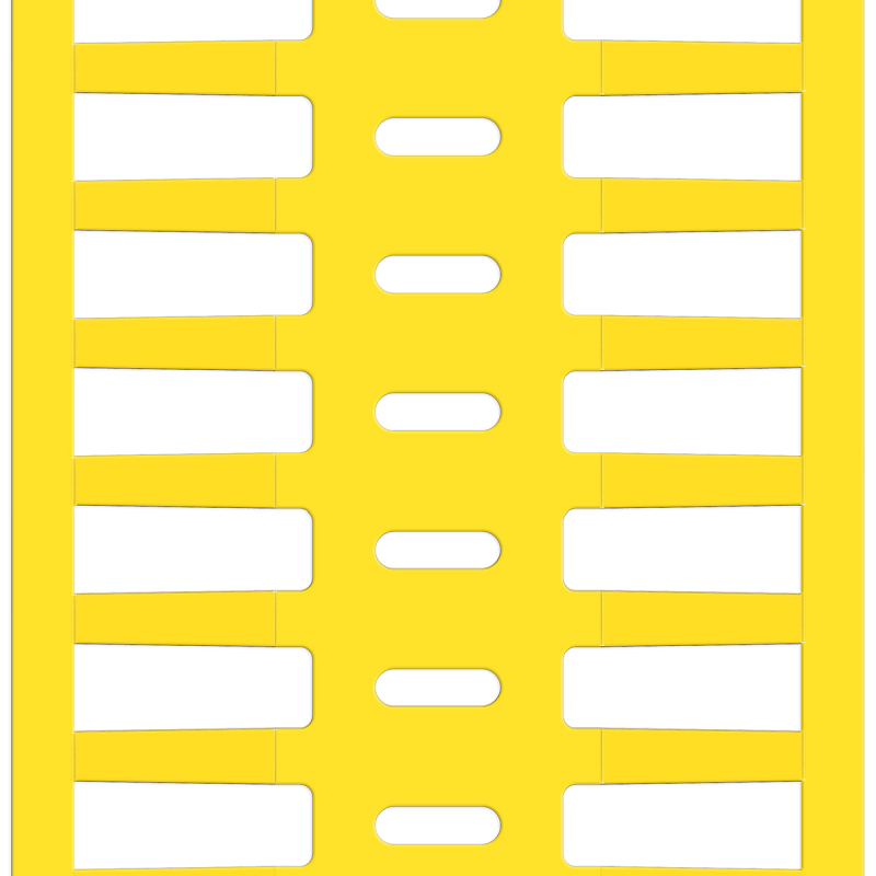 BPTRDS-16x4,4-7696-YL | Glanzend Geel Vinyl met afmeting: 16,00 mm (B) x 4,40 mm (H)