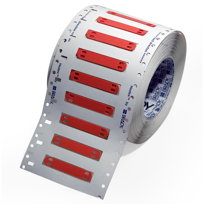 HCM-60x10-B7643-RD | Mat Rood Thermoplastisch polyether polyurethaan met afmeting: 60,00 mm (B) x 10,00 mm (H)