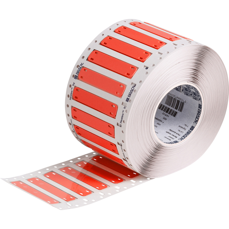 HCM-75x15-B7643-RD | Mat Rood Thermoplastisch polyether polyurethaan met afmeting: 75,00 mm (B) x 15,00 mm (H)