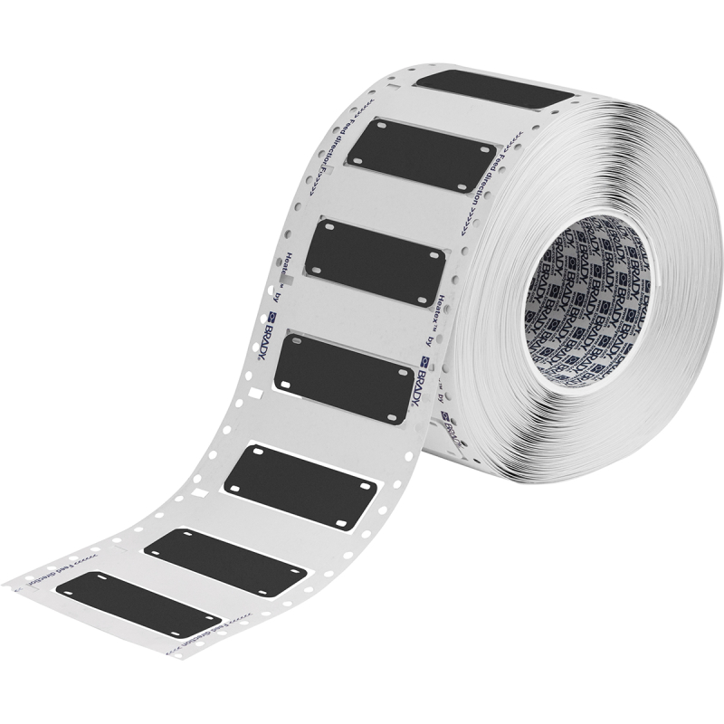 HCM-75x25-B7643-BK | Mat Zwart Thermoplastisch polyether polyurethaan met afmeting: 75,00 mm (B) x 25,00 mm (H)