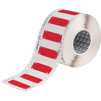 HCM-75x25-B7643-RD | Mat Rood Thermoplastisch polyether polyurethaan met afmeting: 75,00 mm (B) x 25,00 mm (H)