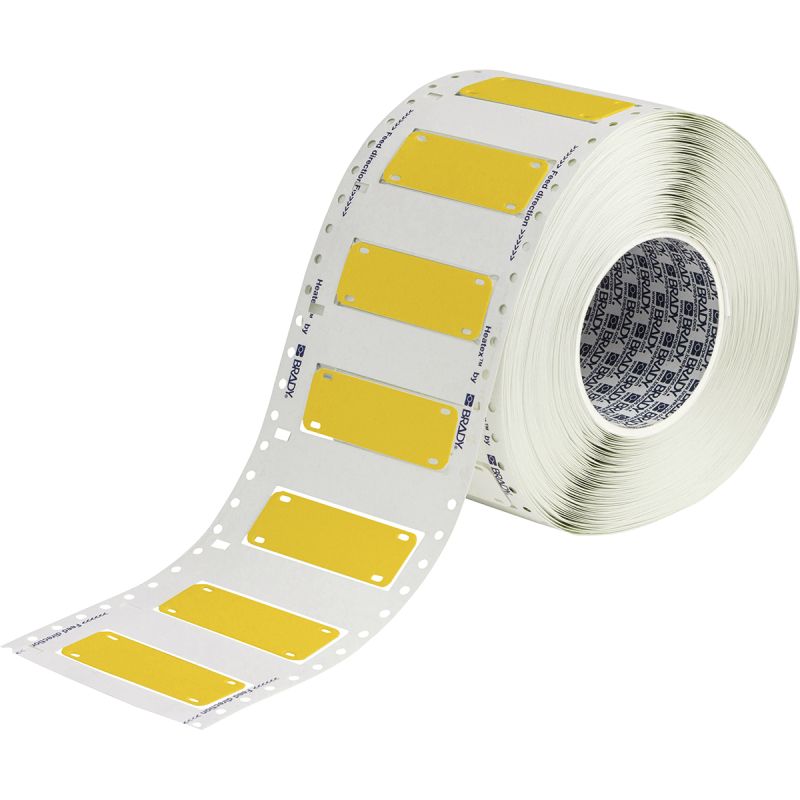 HCM-75x25-B7643-YL | Mat Geel Thermoplastisch polyether polyurethaan met afmeting: 75,00 mm (B) x 25,00 mm (H)