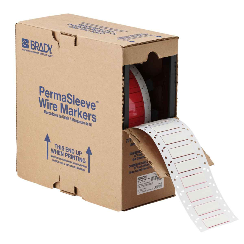 HX-375-2-WT | Mat Wit Hittekrimpende polyolefin krimpkous met afmeting: 50,80 mm (B) x 16,38 mm (H)