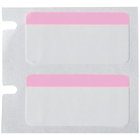 B33-310-494-PK | Glanzend Roze, wit Polyester met afmeting: 25,40 mm (B) x 12,70 mm (H)
