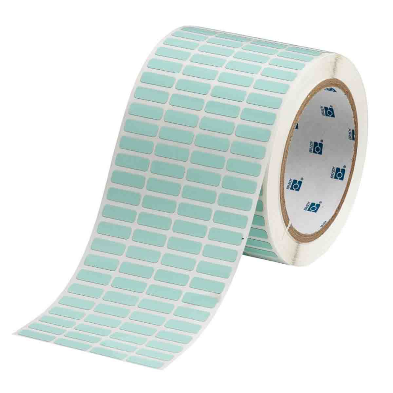 THT-1-776-10 | Glanzend Lichtgroen Polyimide met afmeting: 19,05 mm (B) x 6,35 mm (H)