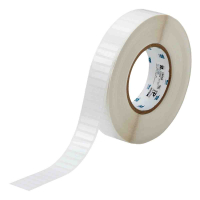 THT-103-423-10 | Glanzend Wit Polyester met afmeting: 25,40 mm (B) x 6,35 mm (H)