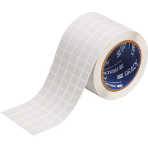 THT-12-717-10 | Glanzend Wit Polyimide met afmeting: 12,70 mm (B) x 11,10 mm (H)